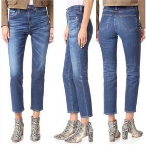 AG Women’s The Phoebe Vintage High Waist Tapered Jeans Size 28R Medium Wash
